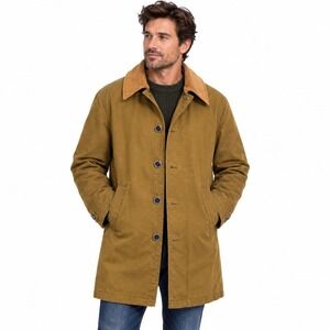 Clever Jackets and Worn-Out Elements Brown Canvas Coat IT 52 XL Removable Liner